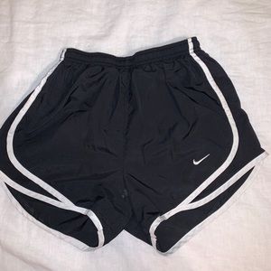 Black nike running shorts